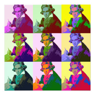 Ludwig Van Beethoven Pop Art Photo Print