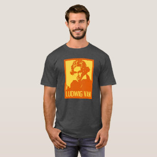 Ludwig Van Beethoven Pop Art Portrait T-Shirt