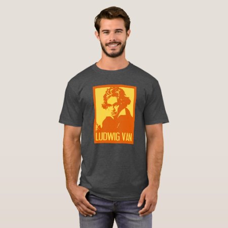 Ludwig Van Beethoven Pop Art Portrait T-shirt
