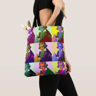 Ludwig Van Beethoven Pop Art Tote Bag