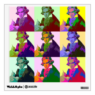 Ludwig Van Beethoven Pop Art Wall Sticker