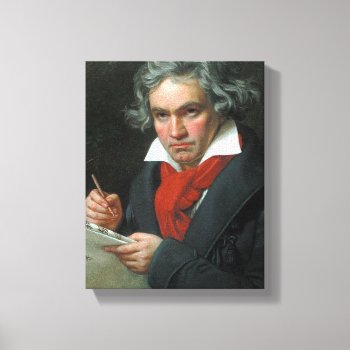 Ludwig Van Beethoven Portrait Canvas Print by masterpiece_museum at Zazzle