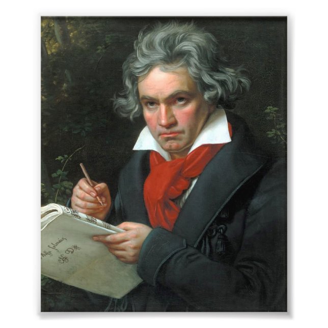 Ludwig van Beethoven Portrait Photo Print (Front)