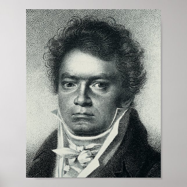 Ludwig Van Beethoven Portrait Poster (Front)