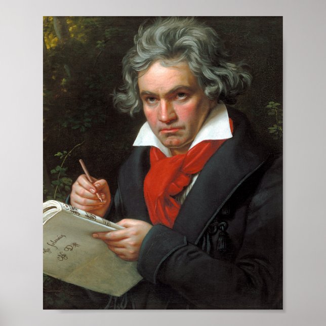 Ludwig van Beethoven Portrait Poster (Front)