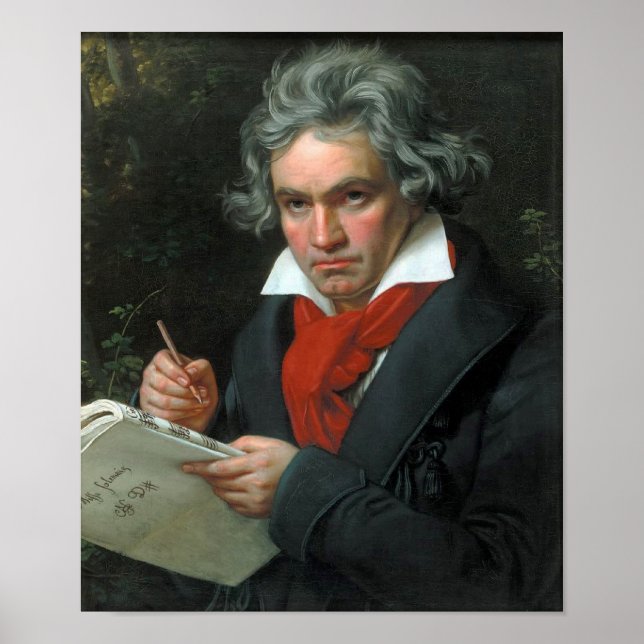 Ludwig van Beethoven Portrait Poster (Front)