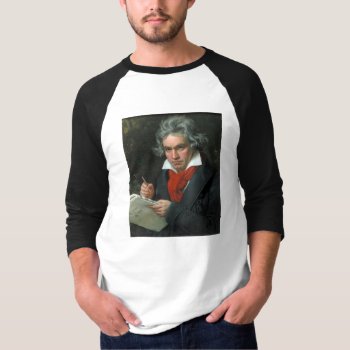 Ludwig Van Beethoven Portrait T-shirt by masterpiece_museum at Zazzle