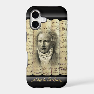 Ludwig van Beethoven~Rolled Classical Sheet Music~ iPhone 17 Case