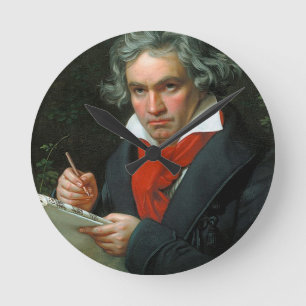 Ludwig Van Beethoven Round Clock