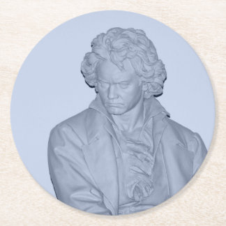 Ludwig van Beethoven Round Paper Coaster