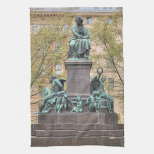 Ludwig Van Beethoven Statue Towel