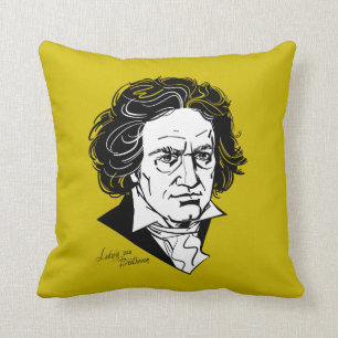 Ludwig van Beethoven Throw Pillow