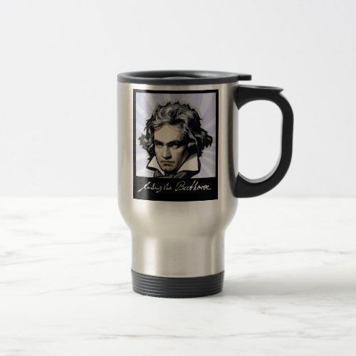 Ludwig van Beethoven Travel Mug