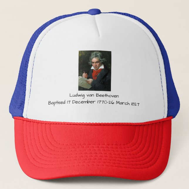 Ludwig van Beethoven Trucker Hat (Front)