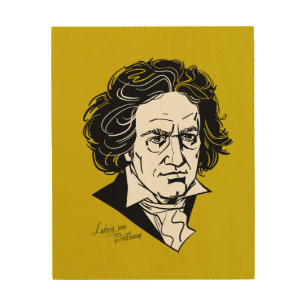 Ludwig van Beethoven Wood Wall Art