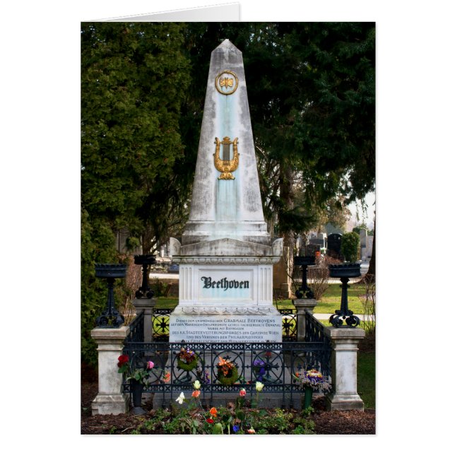 Ludwig Van Beethoven's Grave Cards (Front)