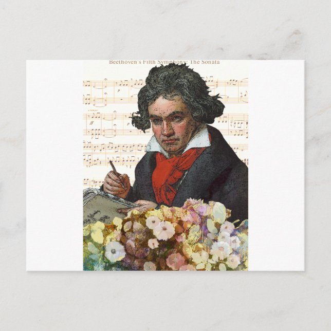 Ludwig von Beethoven Mashed Postcard (Front)