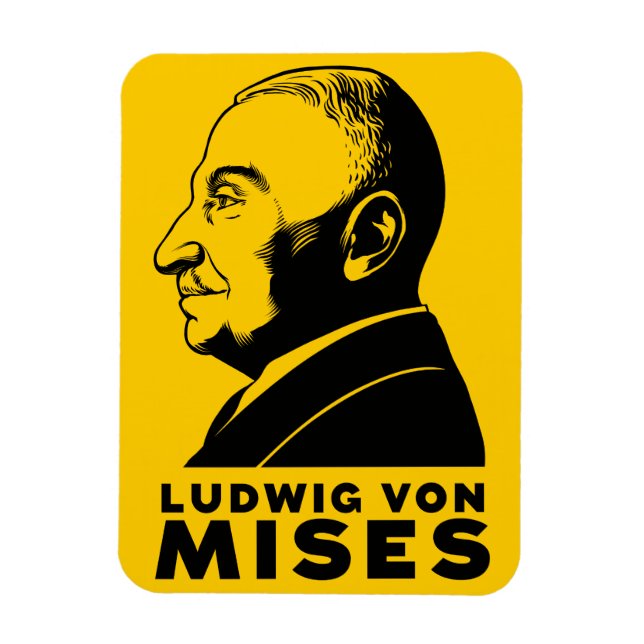 Ludwig von Mises Premium Flexi Magnet (Vertical)