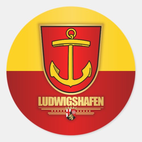 Ludwigshafen Classic Round Sticker