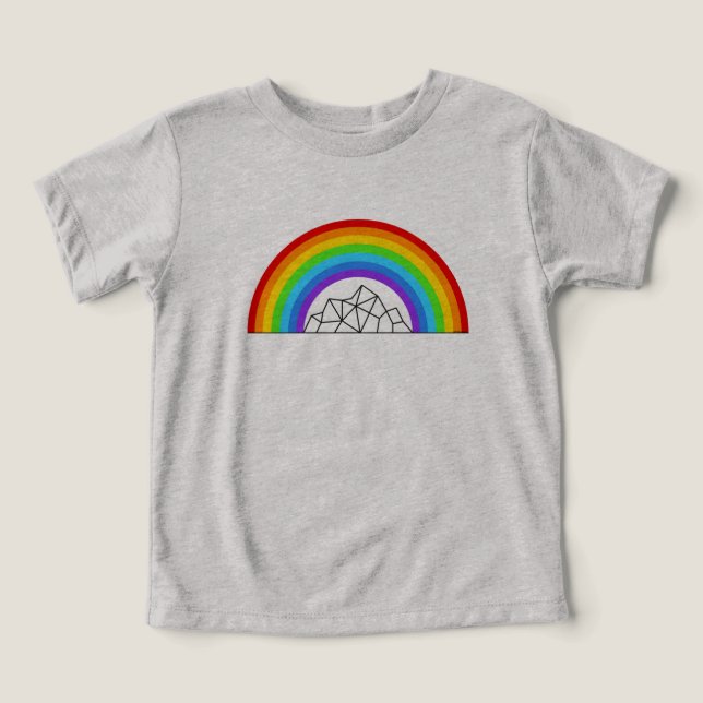 LUE Outdoors Pride Mountains Toddler T-shirt (Design Front)