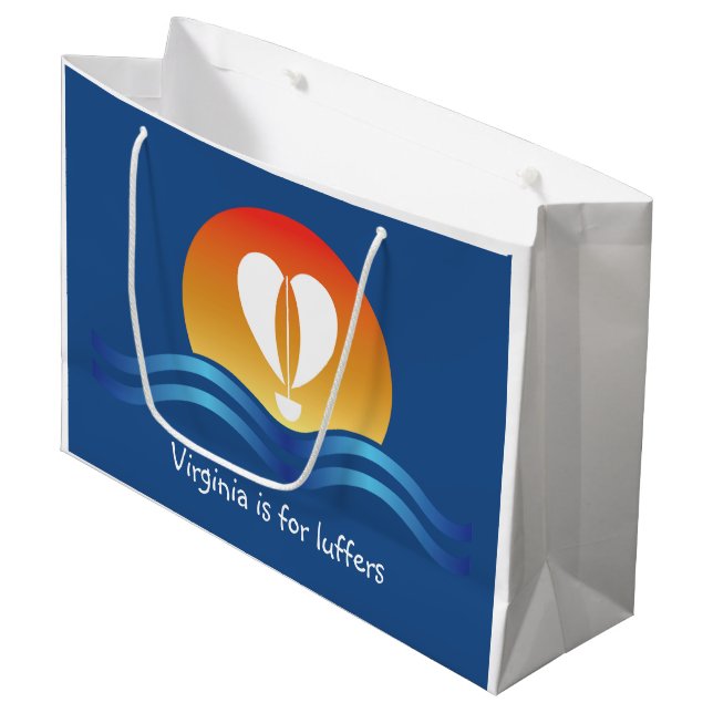 Luffers Sunset_heart-shaped sails_Virginia Large Gift Bag (Front Angled)