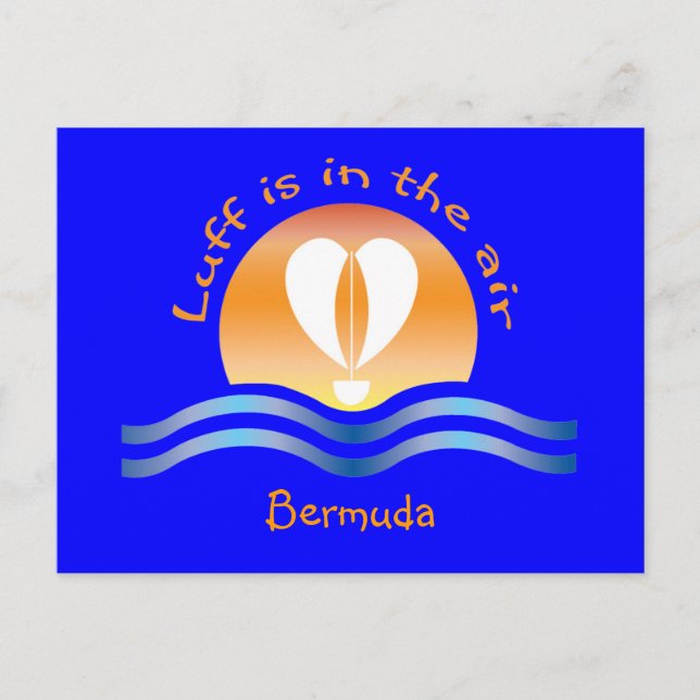 Luffers Sunset_Luff in air Bermuda postcard (Front)