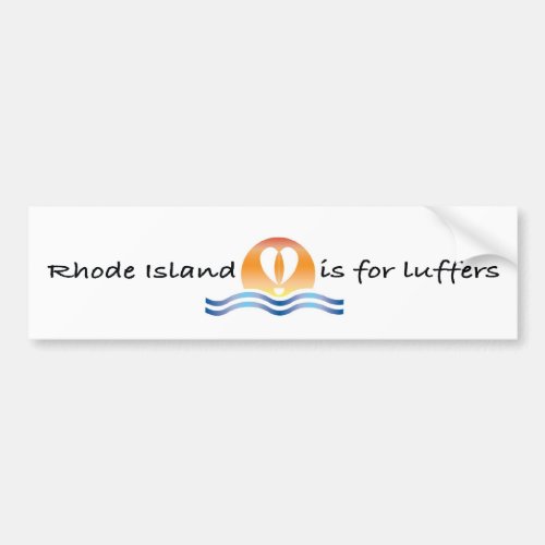 Luffers Sunset_Rhode Island bumper sticker