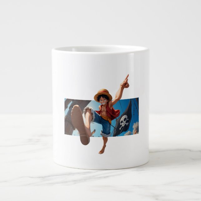 Luffy and the Pirate  Giant Coffee Mug (Front)