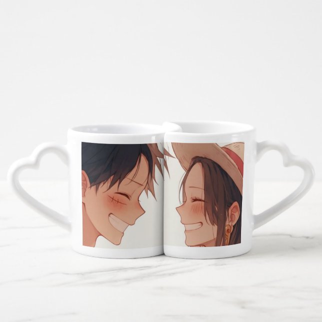 Luffy & Boa Hancock Anime Mug (Front Nesting)