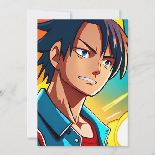 luffy one piece poster anime pic invitation