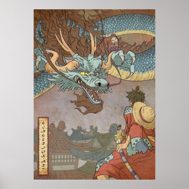 Luffy vs Kaido Poster (Front)
