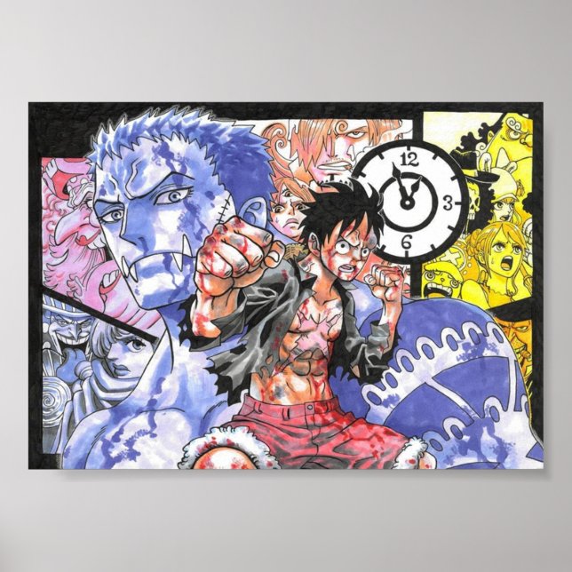 luffy vs katakuri poster (Front)