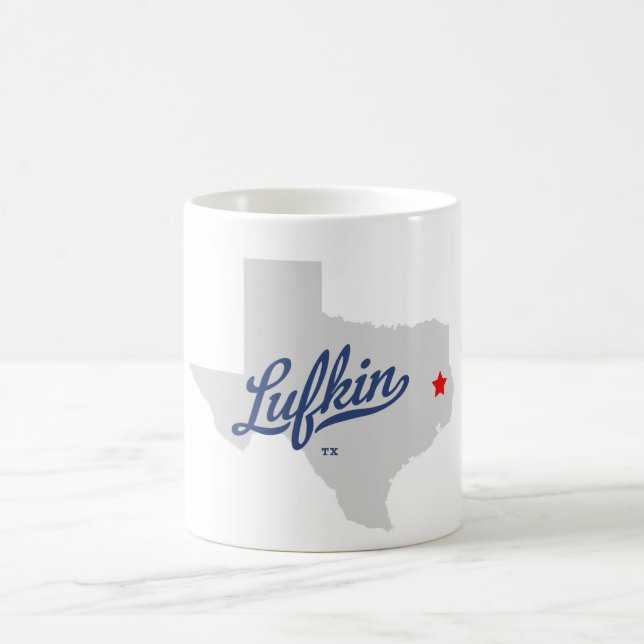 Lufkin Texas TX Shirt Coffee Mug (Center)