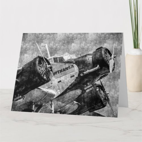 Lufthansa Junkers Ju 52 Vintage Card