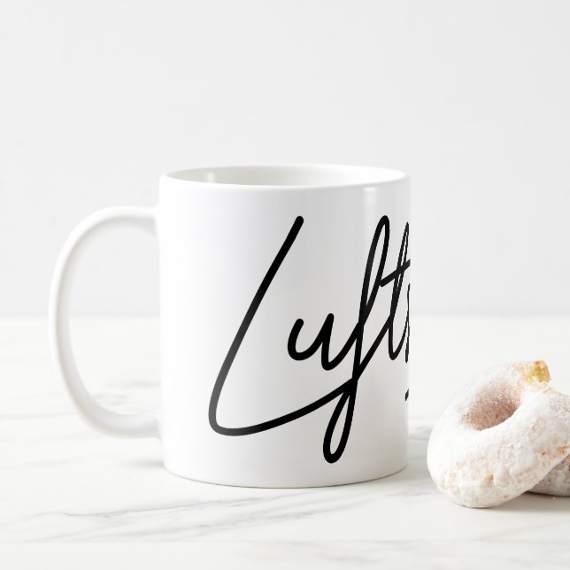 Luftschloss, German Word, Air Castles, German Coffee Mug (With Donut)