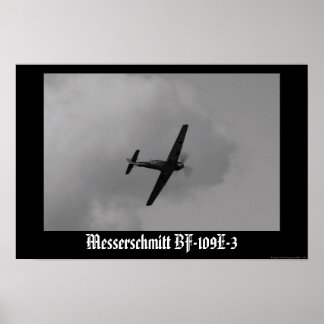 Luftwaffe Bf-109 E-3 Poster