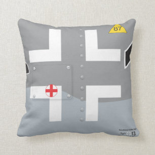 LUFTWAFFE FIGHTER WWII THROW PILLOW