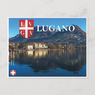 Lugano - Switzerland Holiday Postcard