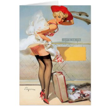 Luggage Accident Pinup Girl by PinUpGallery at Zazzle