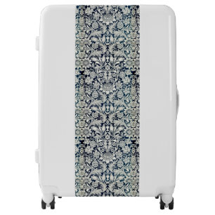 Luggage - Blue & White Wallpaper Design