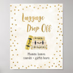 Luggage Drop Off Bridal Shower Sign at Zazzle