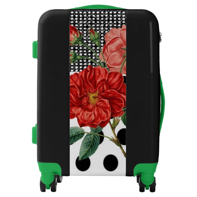 Luggage Floral Green (Front)