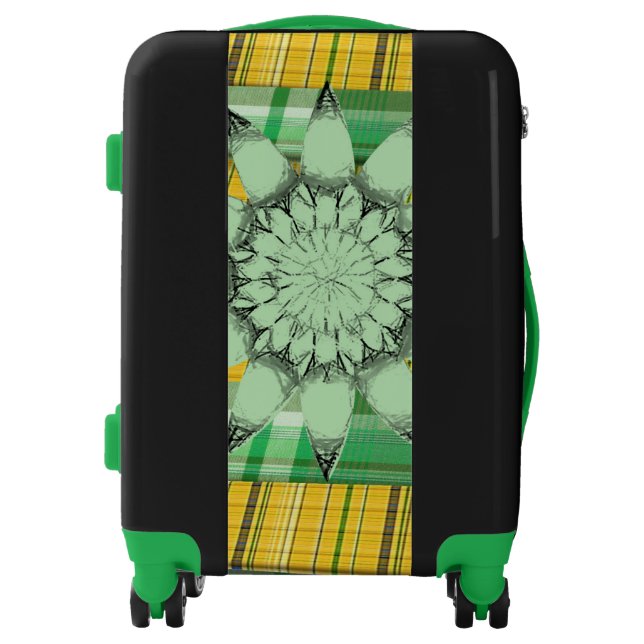 Luggage Floral Green (Front)