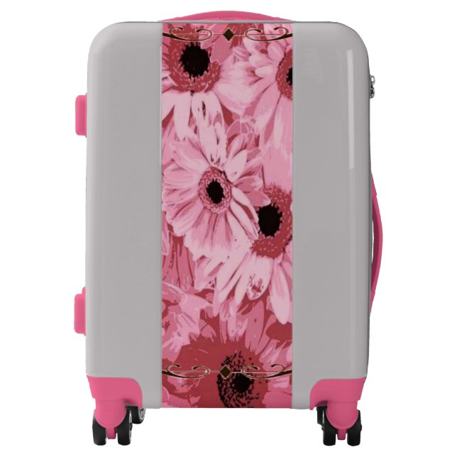 Luggage Floral Pink (Front)