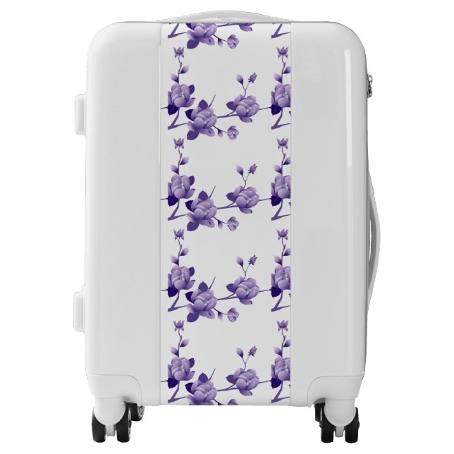 Luggage Floral Purple (Front)