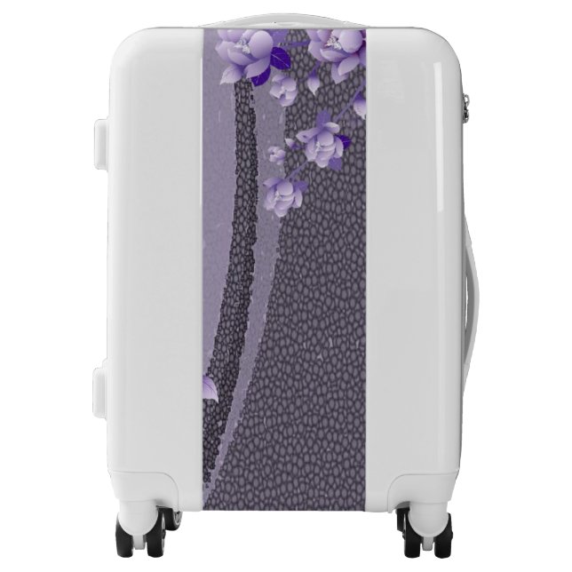 Luggage Floral Purple (Front)