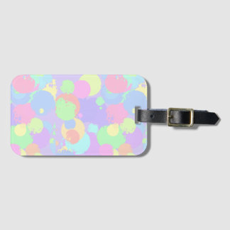 Luggage label pastel colors