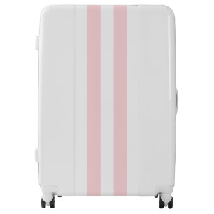 Luggage Pink & White Stripe