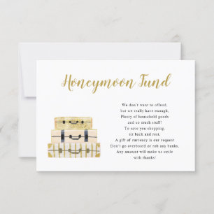 Luggage Stack Honeymoon Fund card