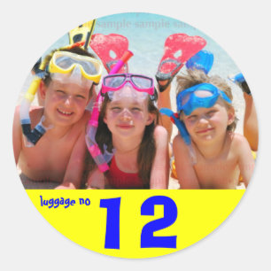 Luggage Stickers: Overseas Holiday Classic Round Sticker